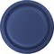 Party Central Disposable Round Luncheon Party Paper Plates - 7" - Navy Blue - Club Pack of 240